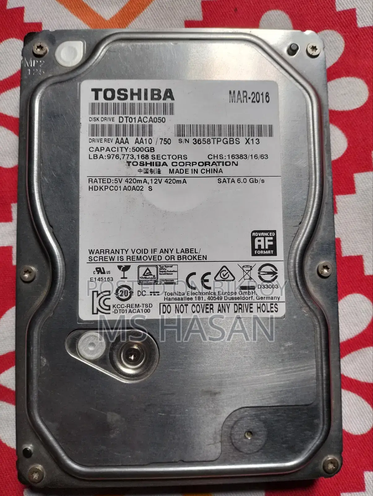 Desktop HDD for sale