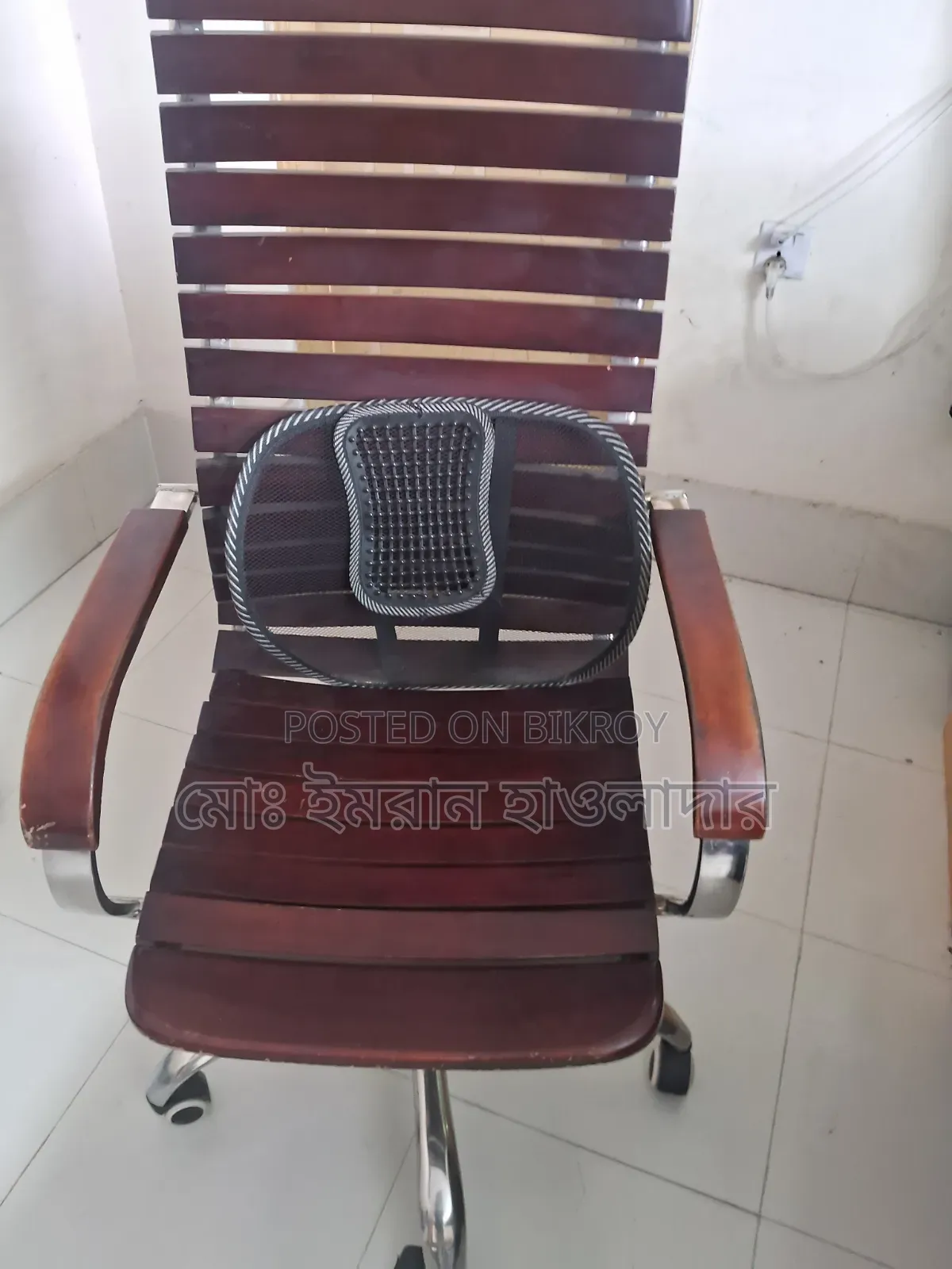 Full fresh wooden chair