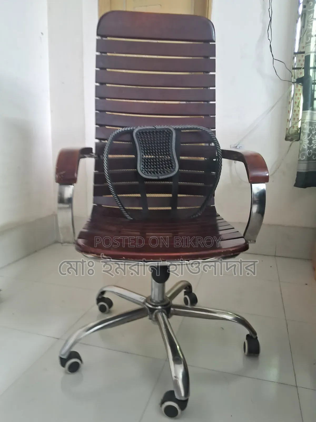 Full fresh wooden chair