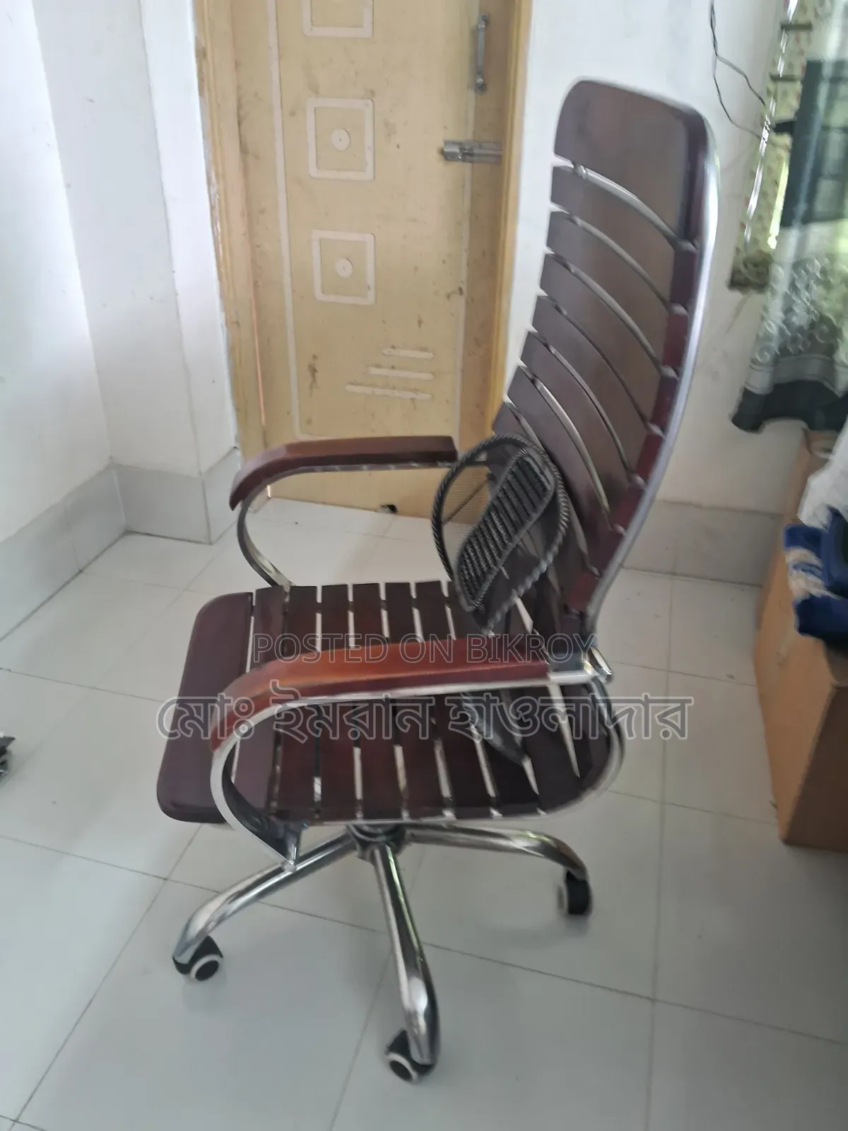 Full fresh wooden chair