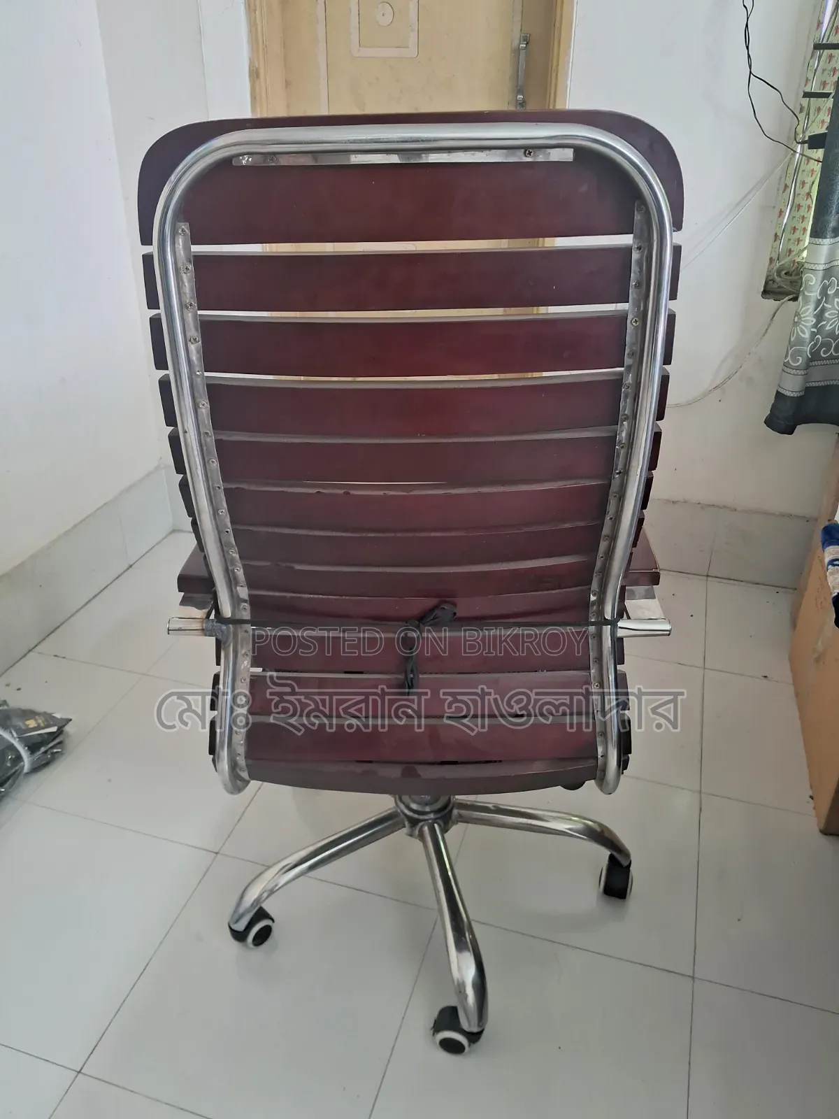 Full fresh wooden chair