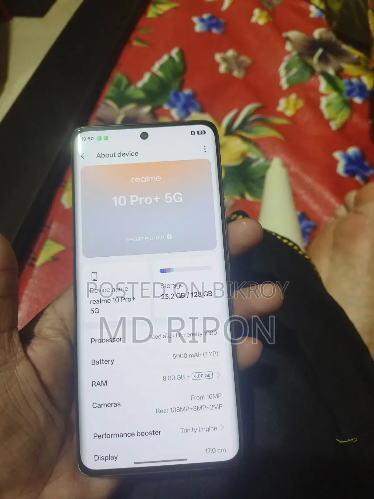 Realme 10 Pro+ 128 GB Black