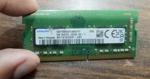 8GB DDR4 Laptop RAM 3200 MHz