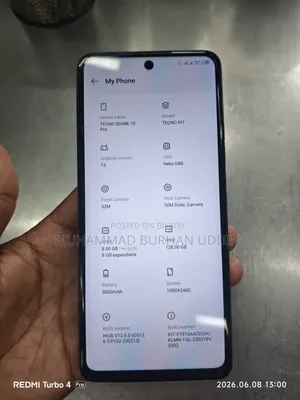 Tecno Spark 10 Pro 128 GB Blue