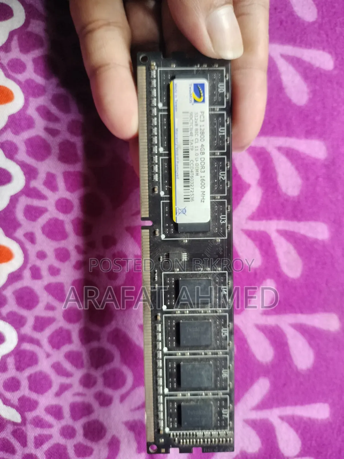 4GB DDR3 RAM Intel Pentium Processor 3.30 GHz