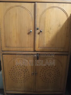 নিম কাঠের মজবুত ৪ দরজার শোকেস