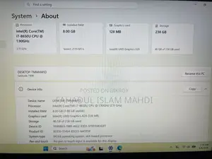 ল্যাপটপ Dell Latitude 7490 8GB Intel Core I7 SSD 256GB