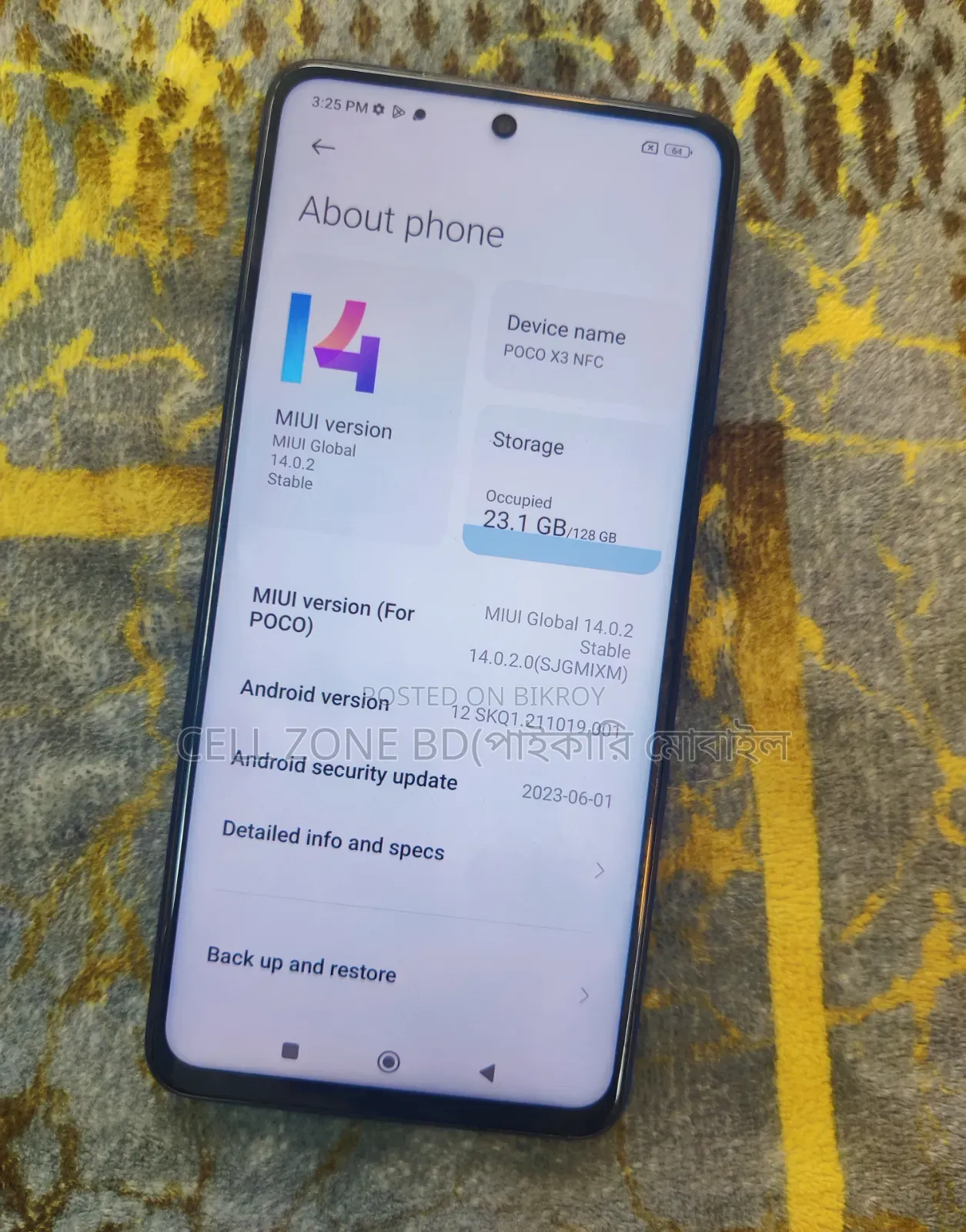 Xiaomi Poco X3 NFC 128 GB Blue