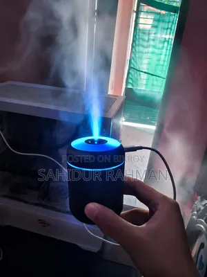 H09 Mini Usb Humidifier | Rgb Light | 180ml Water Tank | New