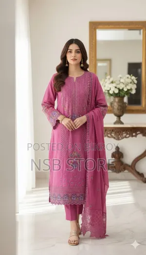 Pakistani Agha Noor Inspired Laser Cut Three Piece - Unstitched