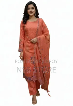 Pakistani Agha Noor Inspired Laser Cut Three Piece - Unstitched