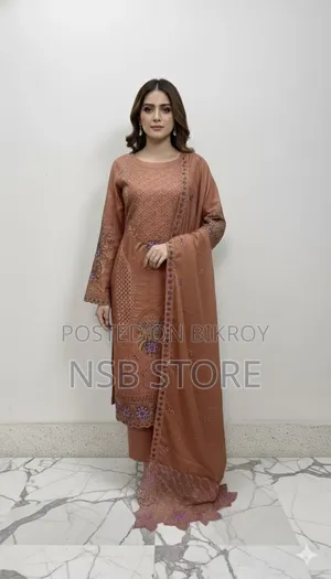Pakistani Agha Noor Inspired Laser Cut Three Piece - Unstitched