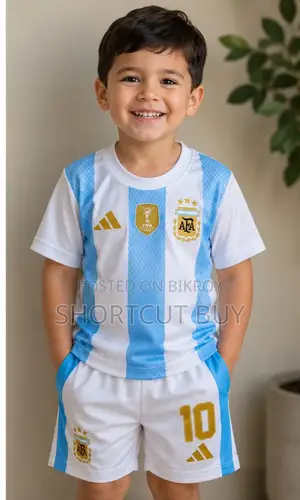 Baby World Cup Jersey ২ থেকে ১২ বছর ছেলে এবং মেয়েদের বাচ্চার জার্সি