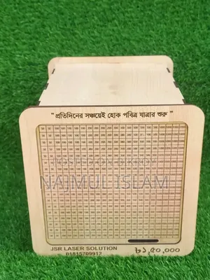 Each of our savings boxes is made with foreign melamine board