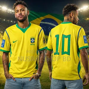 Brazil National Football Team Home Jersey - Iconic No. 10 Code:4963
