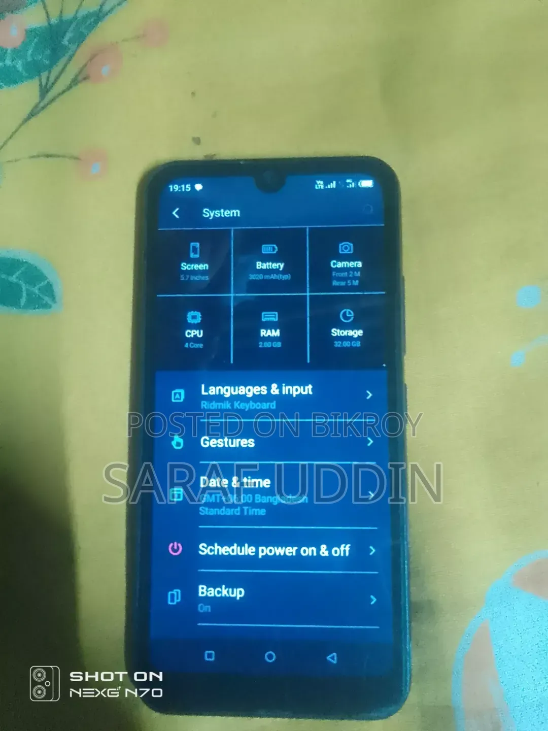 Itel A26 32 GB Blue