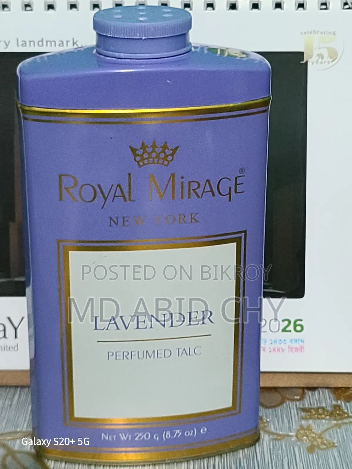 Royal Mirage Lavender Perfumed Talcum Powder