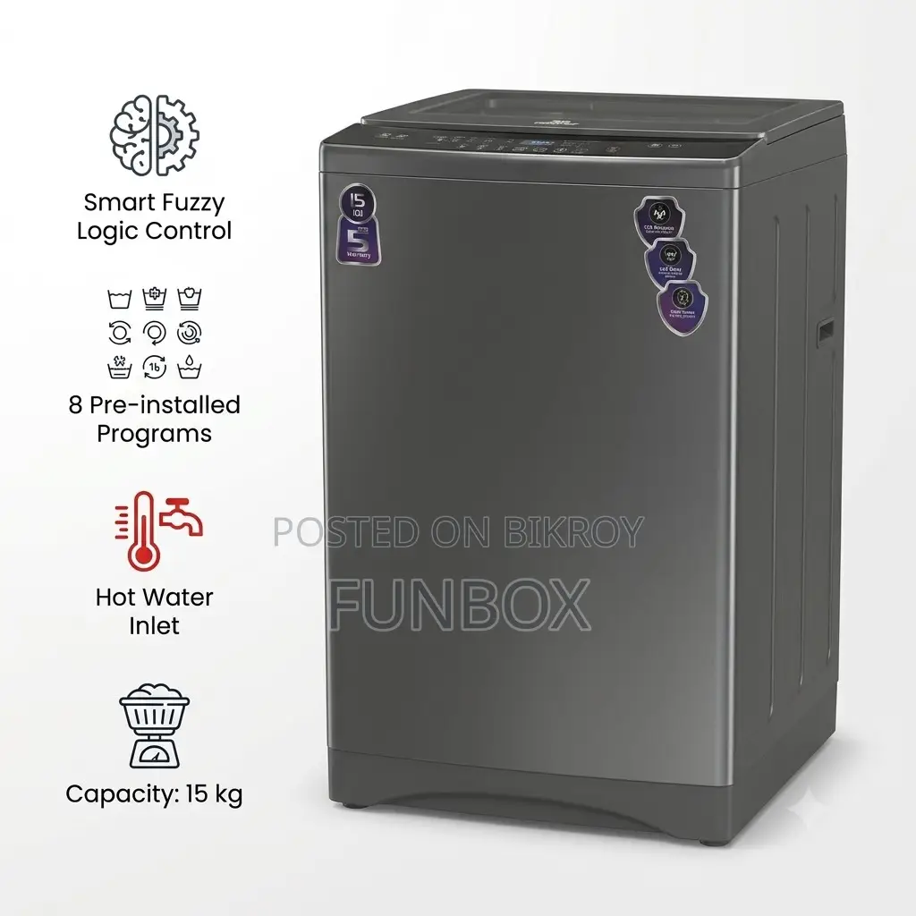 New Walton 15kg Full Auto Washing Machine 30% Off WWM-Tqm150