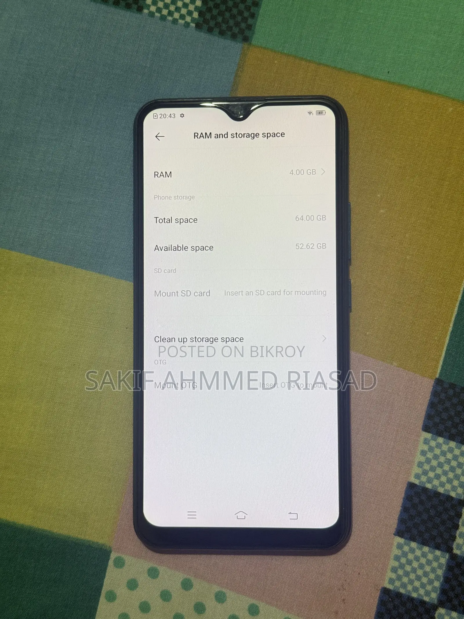 Vivo Y15 64 GB Blue
