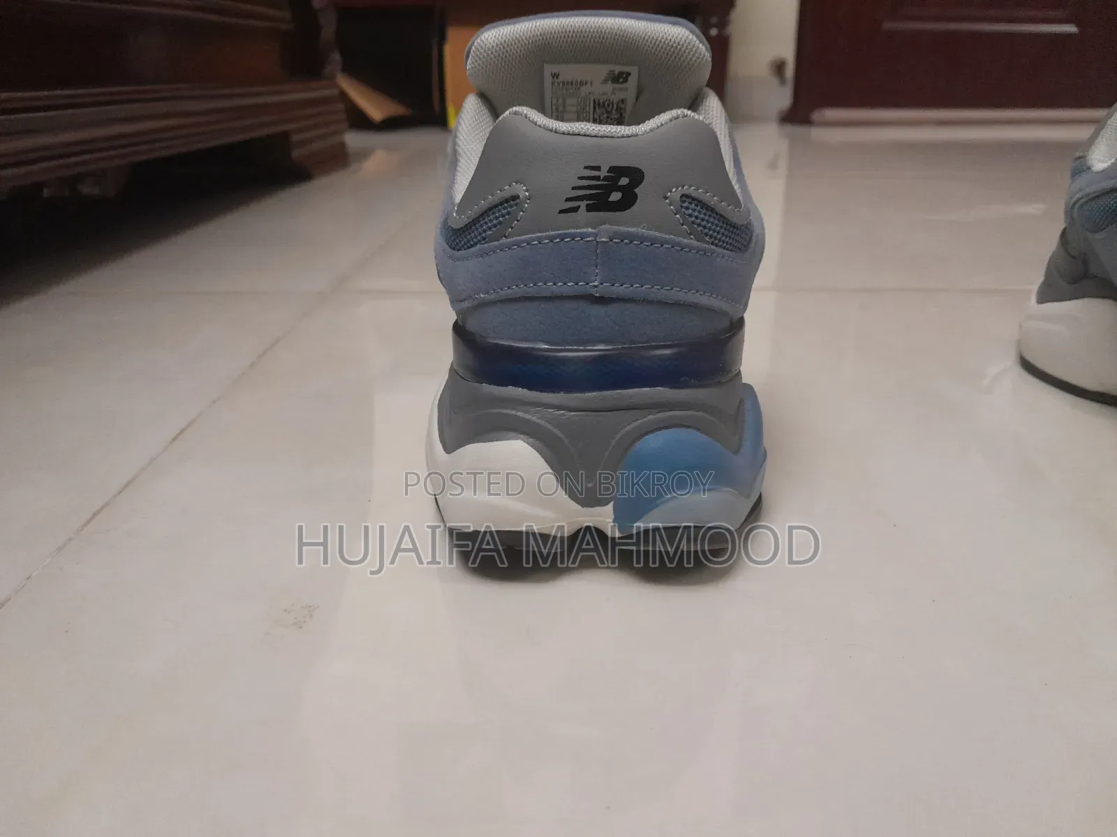 New Balance 9060 Style Sneakers – Light Blue White