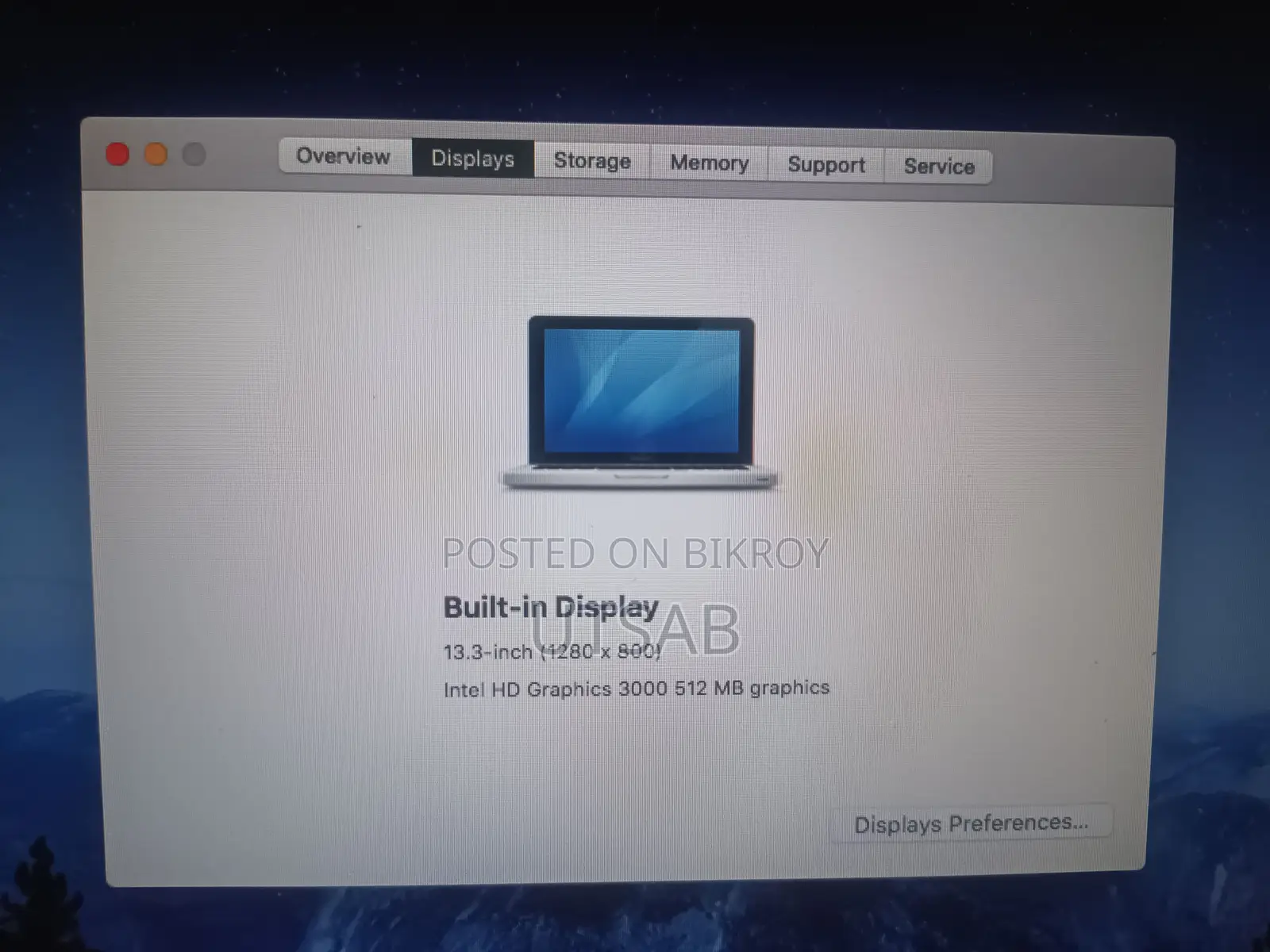 Laptop Apple MacBook Pro 2011 16GB Intel Core I5 SSD 128GB