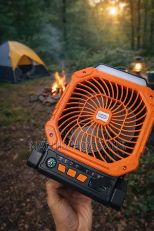 Rechargeable Solar Fan এক চার্জে ১৫ঘন্টা চলবে