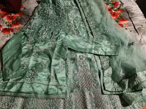 মিন্ট গ্রিন পার্টি ওয়্যার লেহেঙ্গা (এক্সিলেন্ট কন্ডিশন)