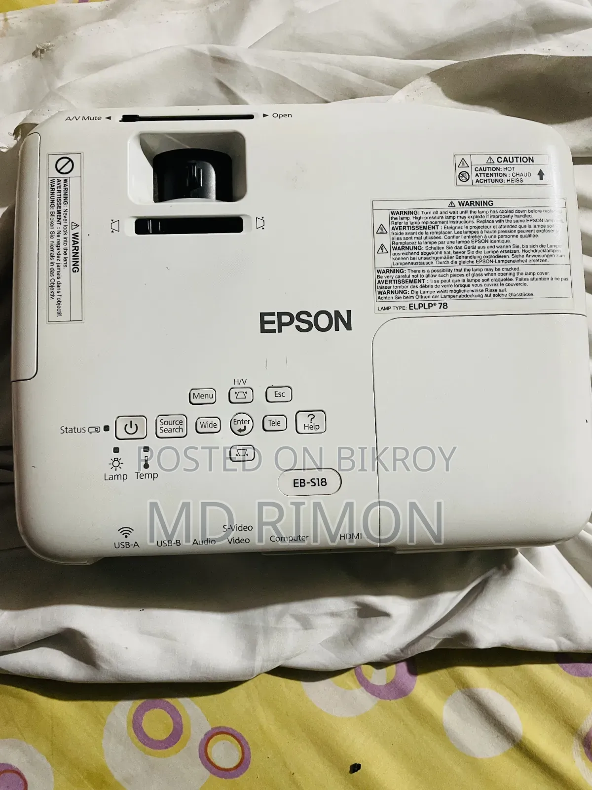 Epson Eb-S18 Projector