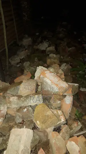 Broken bricks, macadam broken plaster, rubble
