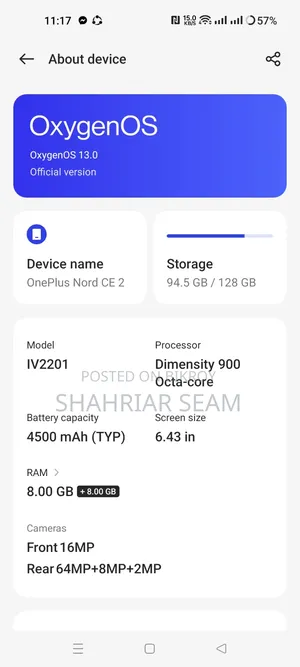 OnePlus Nord CE 5G 128 GB Blue