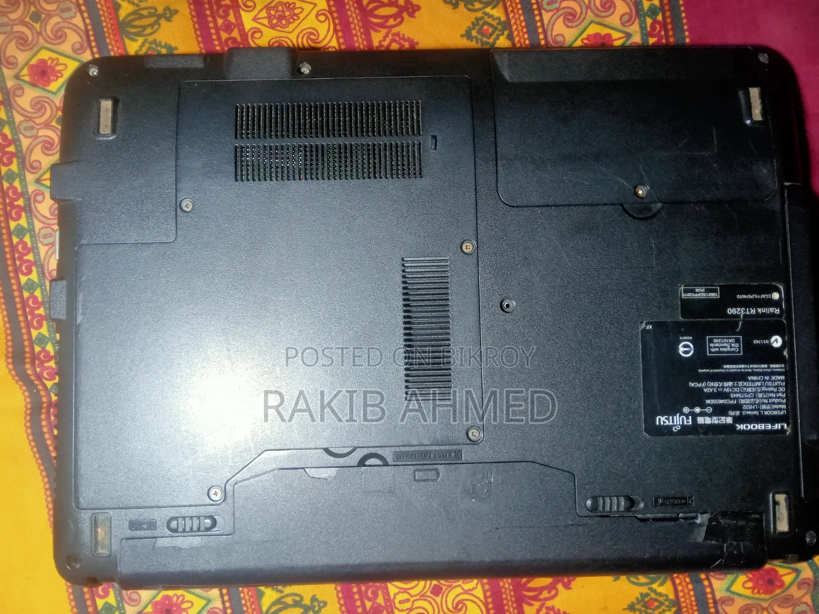 Laptop Fujitsu Lifebook A532 4GB Intel Core I3 HDD 500GB