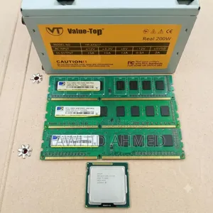 Three RAMs, Power Supply, One Processor