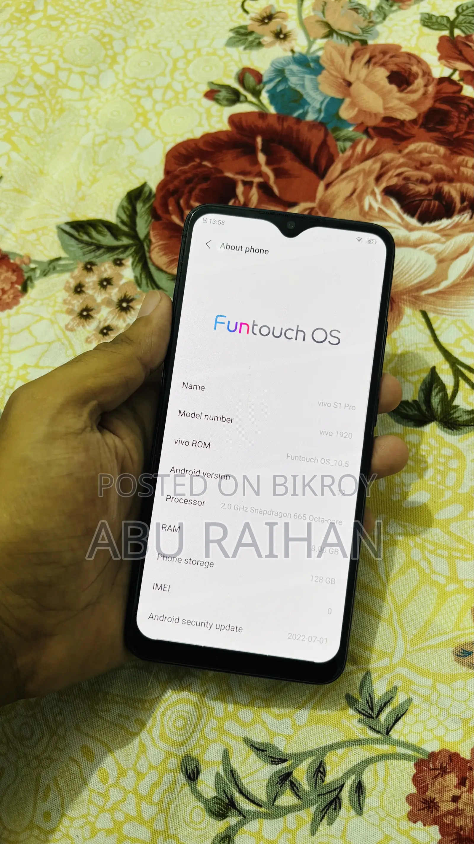 Vivo S1 Pro 128 GB Blue