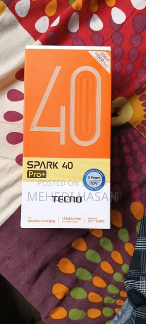 Tecno Spark 40 Pro 256 GB Black
