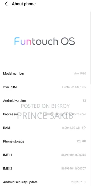 Vivo S1 Pro 128 GB Blue