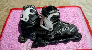 Tian-e Skating Shoes And Safety Guard For Sale (Excellent Condition)