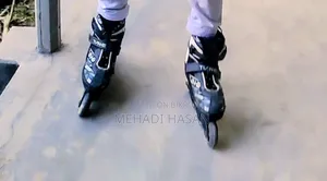 Tian-e Skating Shoes And Safety Guard For Sale (Excellent Condition)