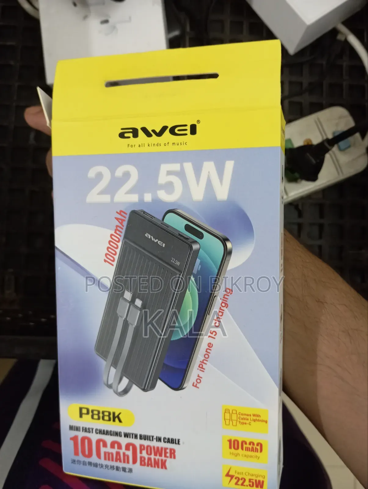 Awei Powerbank 22.5w Fast Charging