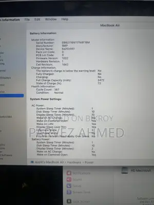 Laptop Apple MacBook Air 2020 8GB Intel Core I3 SSD 256GB
