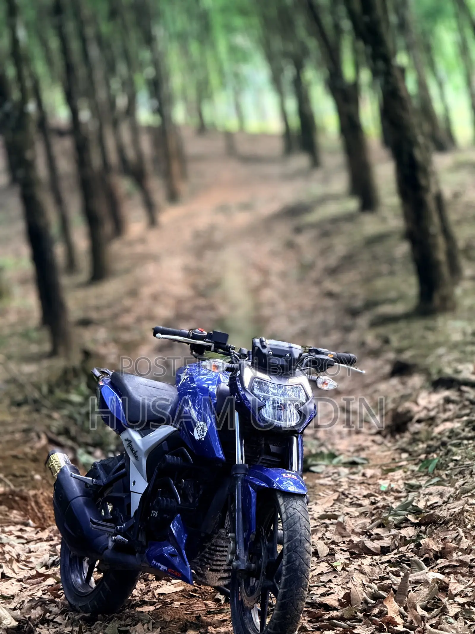টিভিএস অ্যাপাচি আরটিআর ১৬০ ৪ভি ২০২৪ নীল