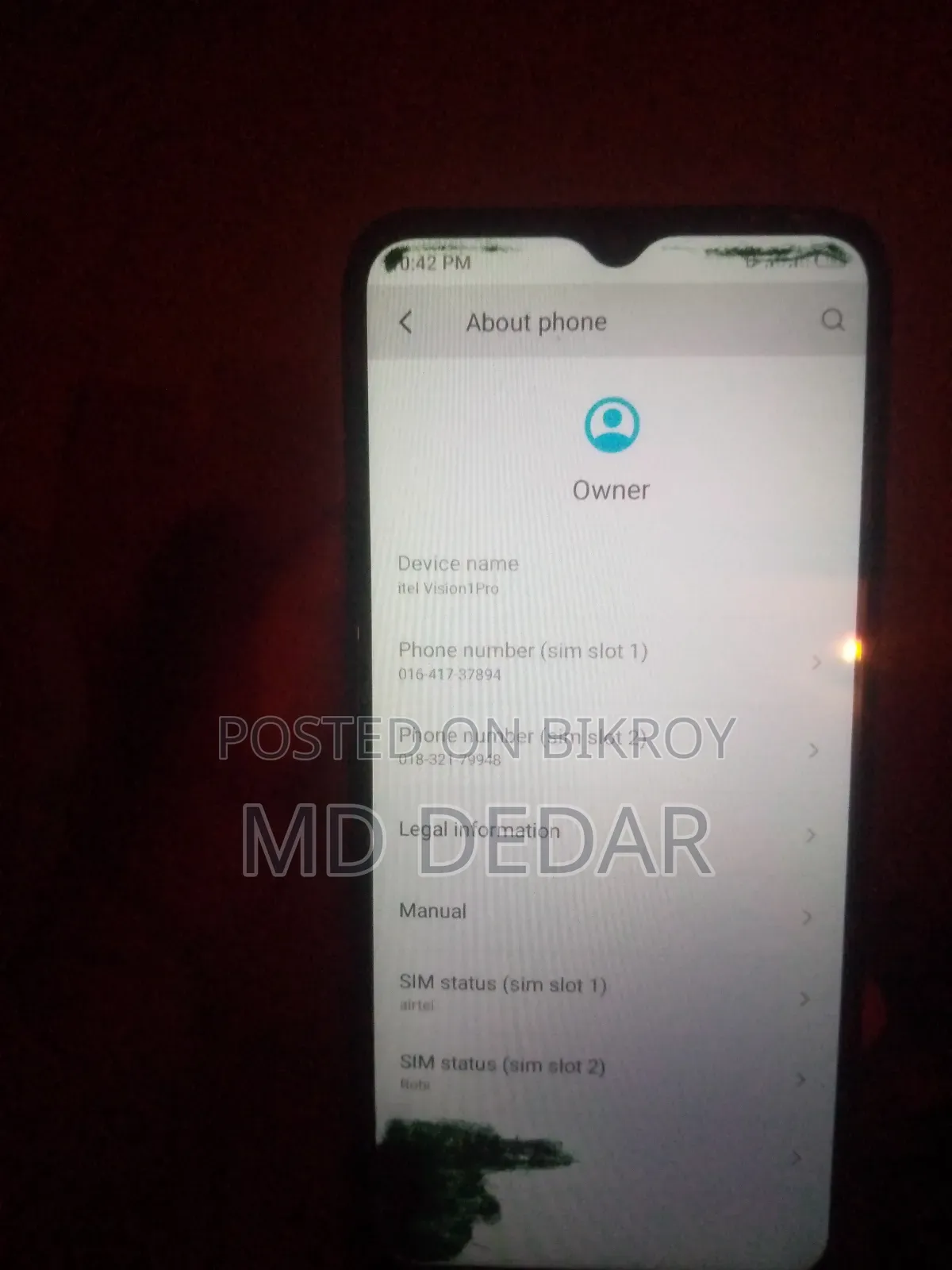 Itel Vision 1 Pro 32 GB Blue