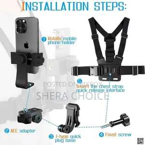 Chest Mount Mobile Phone Holder – Hands-Free Recording Made Easy!
