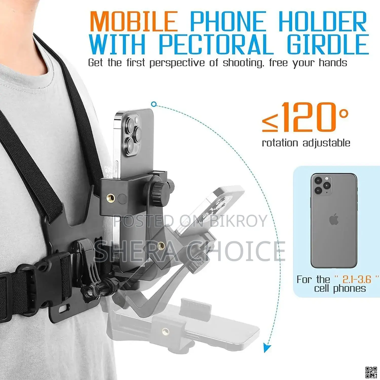 Chest Mount Mobile Phone Holder – Hands-Free Recording Made Easy!