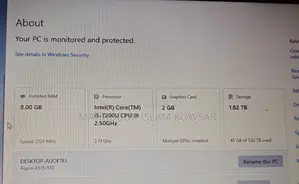 ল্যাপটপ Acer Aspire 5551G ৮জিবি ইন্টেল কোর i5 এসএসডি ৫১২জিবি