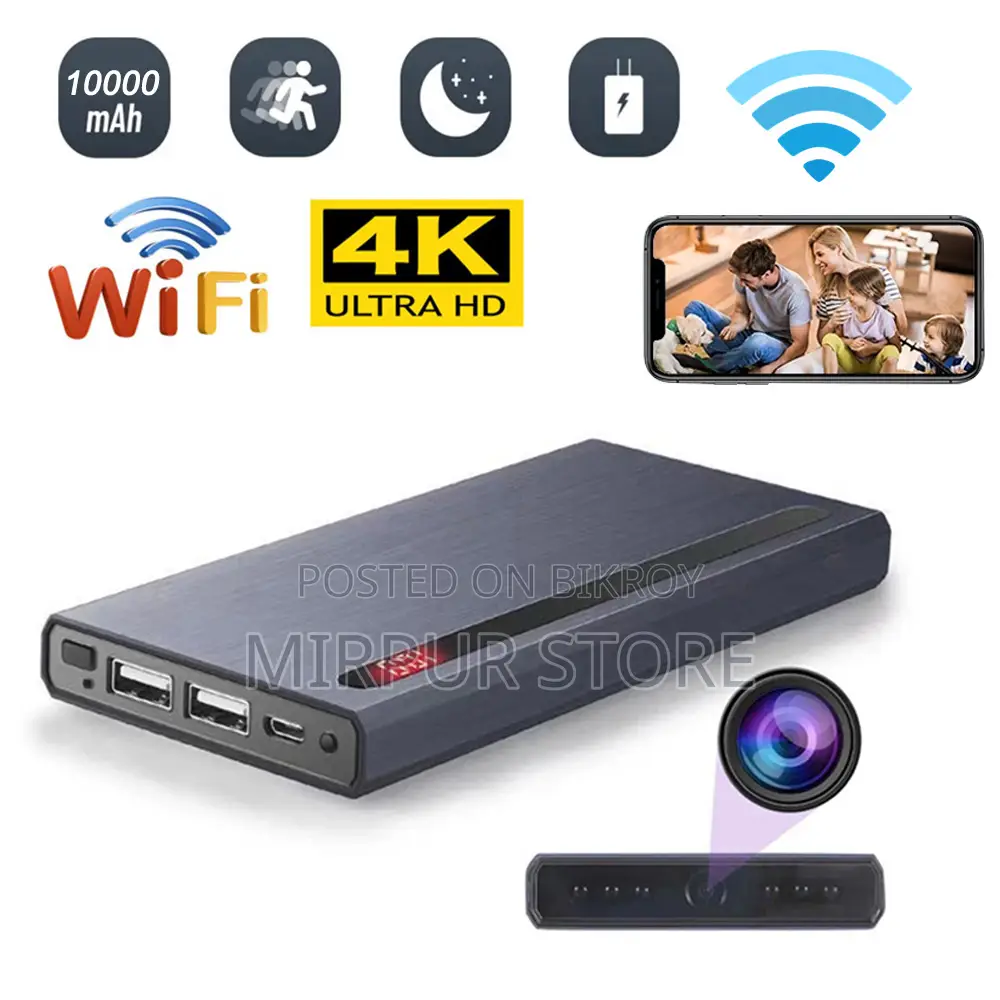 Power Bank Spy Ip Camera 10000 Mah
