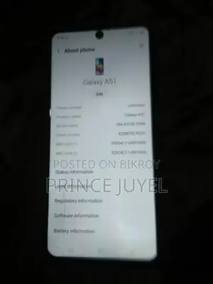 নতুন স্যামসাং গ্যালাক্সি এ৫১ ১২৮ জিবি গ্রে