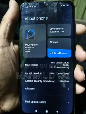 শাওমি রেডমি নোট ৭ প্রো ৬৪ জিবি কালো
