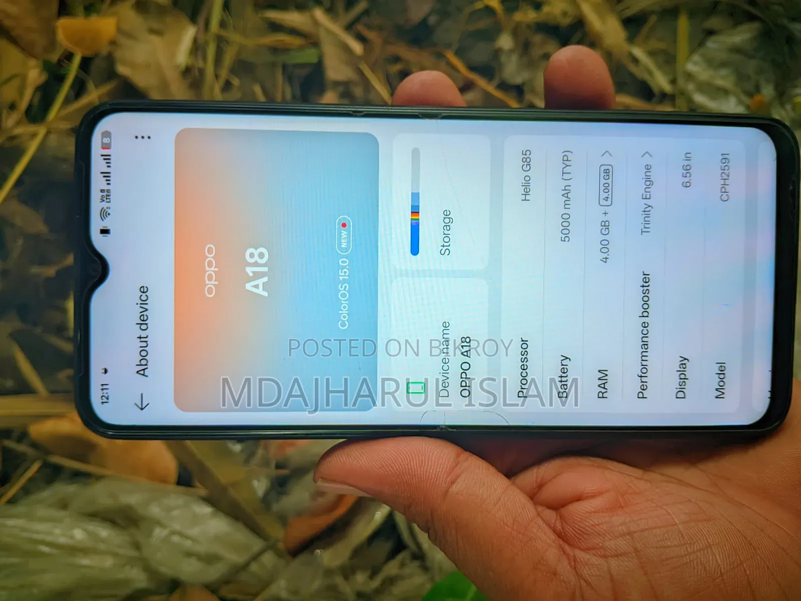Oppo A18 128 GB Black