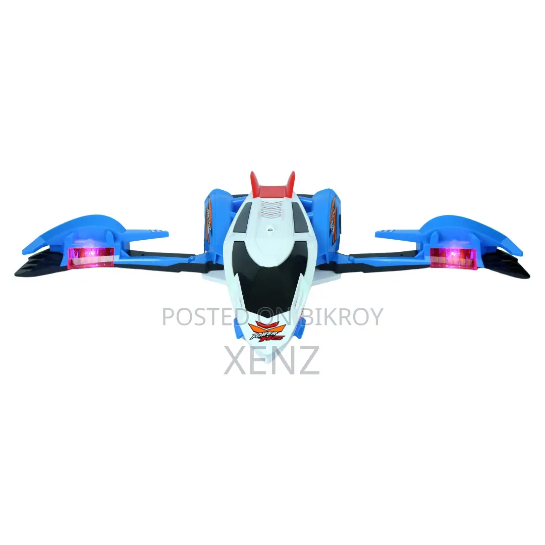 Deformation Racing Car to Plane With Light Music