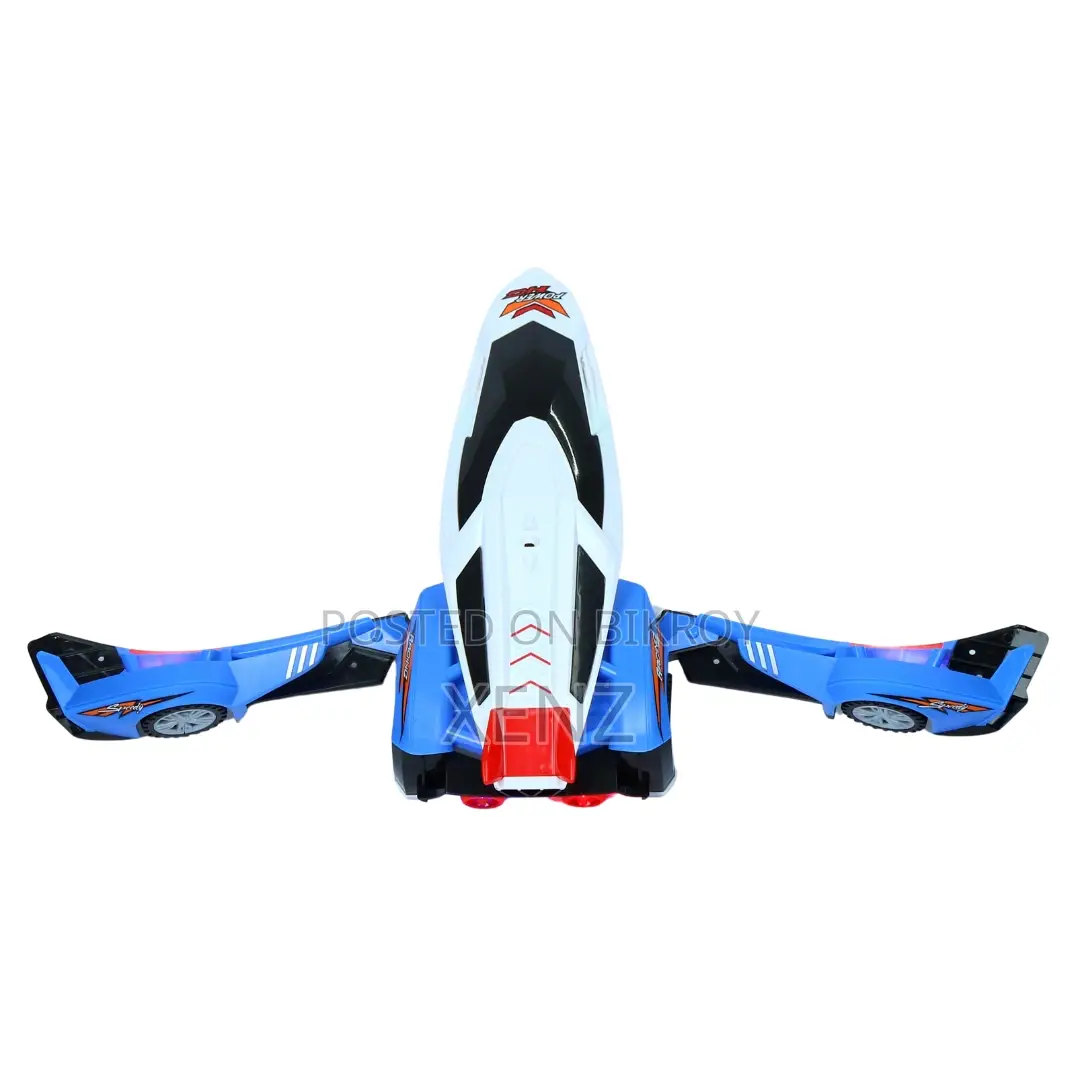 Deformation Racing Car to Plane With Light Music